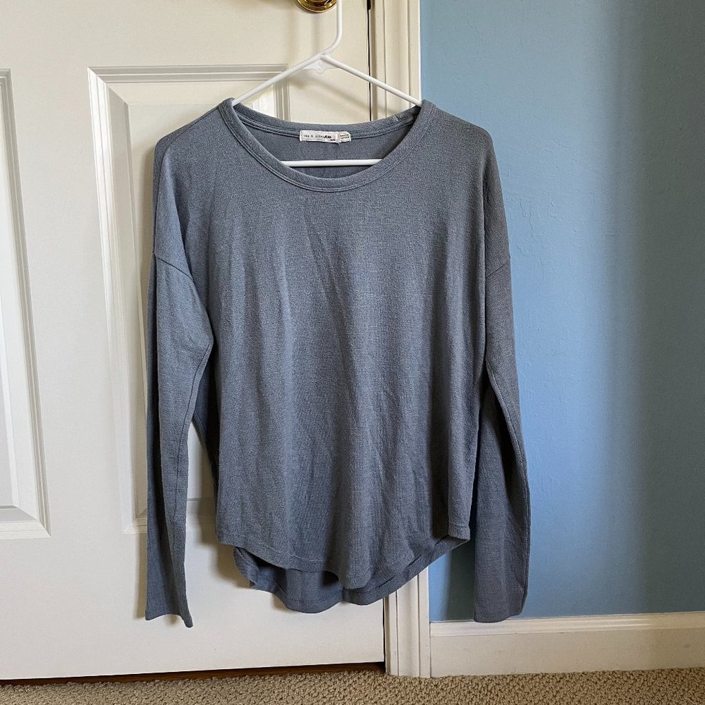 Rag & Bone Light Blue Long Sleeve Top